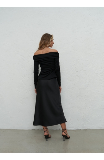 Лонгслів Черрі Чорний