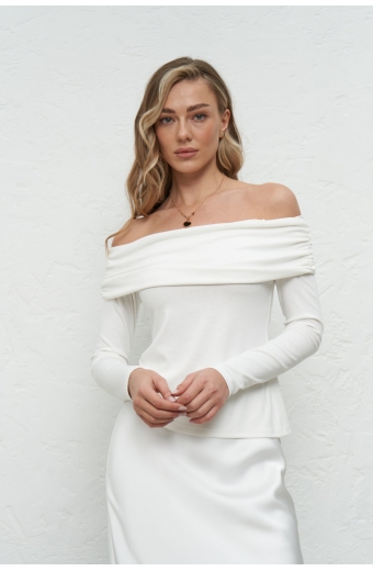 Лонгслів Черрі Молочний