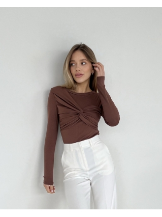 Лонгслів Celine Шоколад