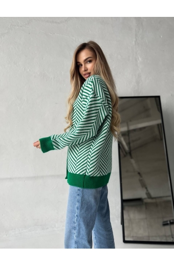 Кардиган Nataly Зелений-молочний