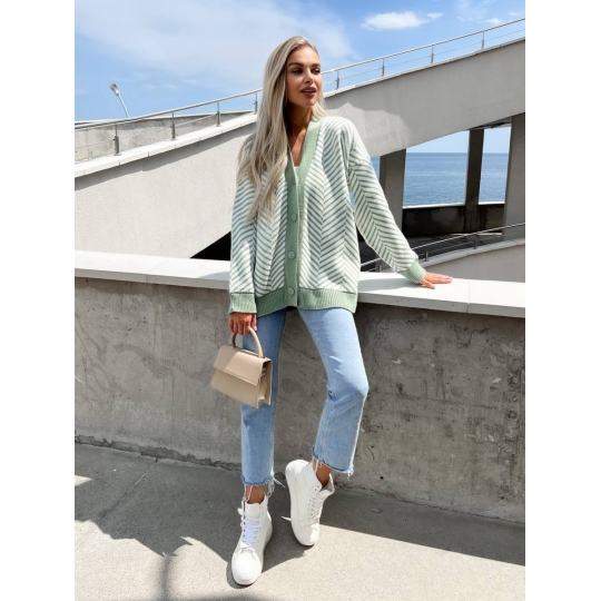 Кардиган Nataly Оливковий-молочний