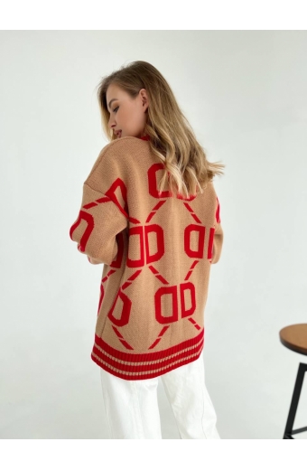 Кардиган LITERA Кемел-червоний