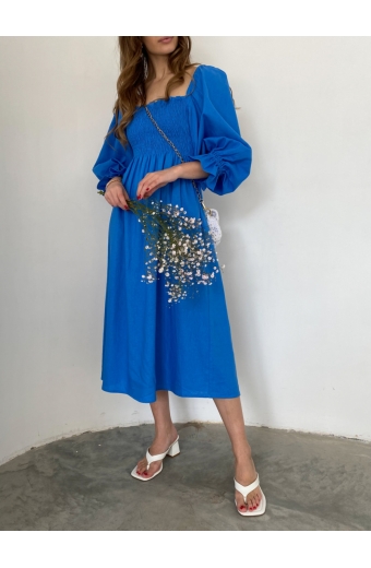 Сукня з льону Крісті Електрик