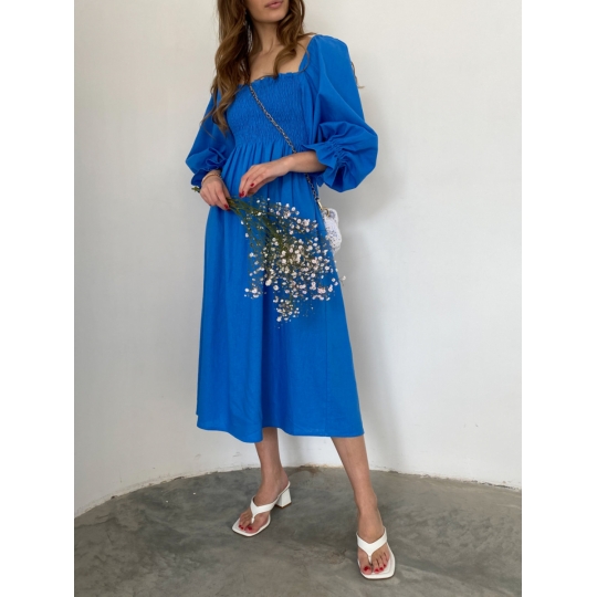 Сукня з льону Крісті Електрик