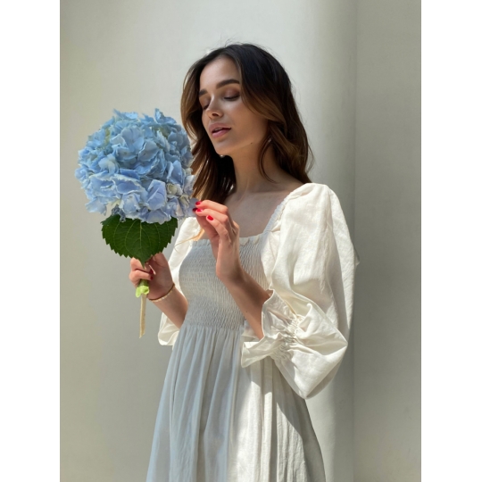 Сукня з льону Крісті Молоко