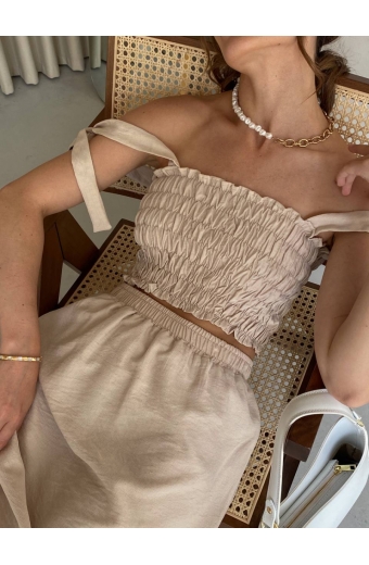 Топ Ілляна Льон Бежевий