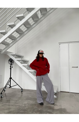 Брюки палаццо Harper Сірий