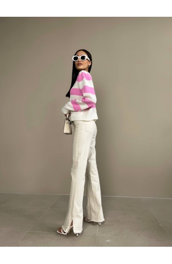 Светр Emma Молочний-рожевий