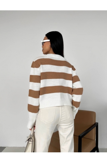 Светр Emma Молочний-кемел