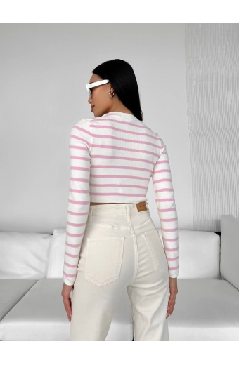 Топ Evelyn Молочний-рожевий